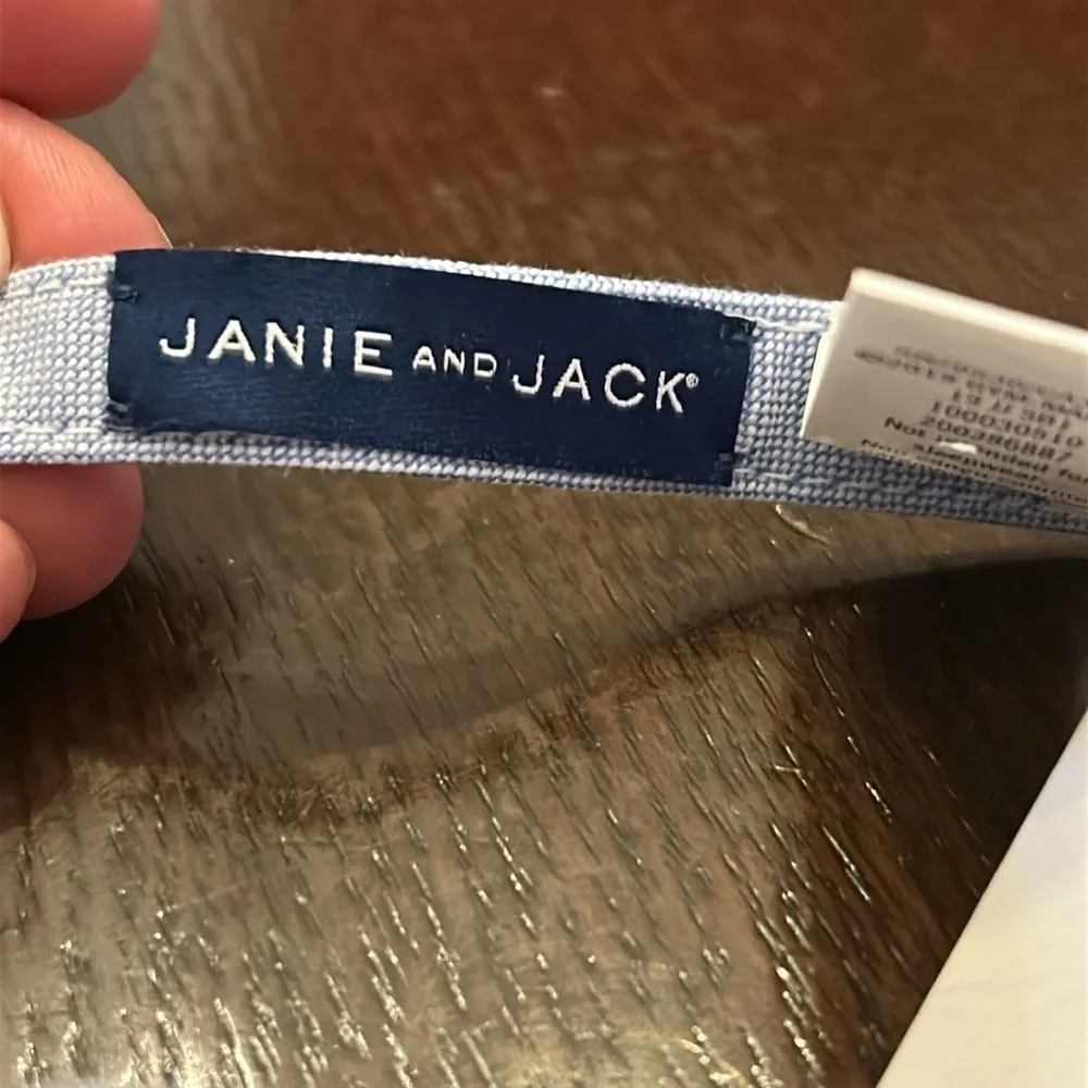 Janie and Jack Chambray Blue Cotton Oxford Bowtie